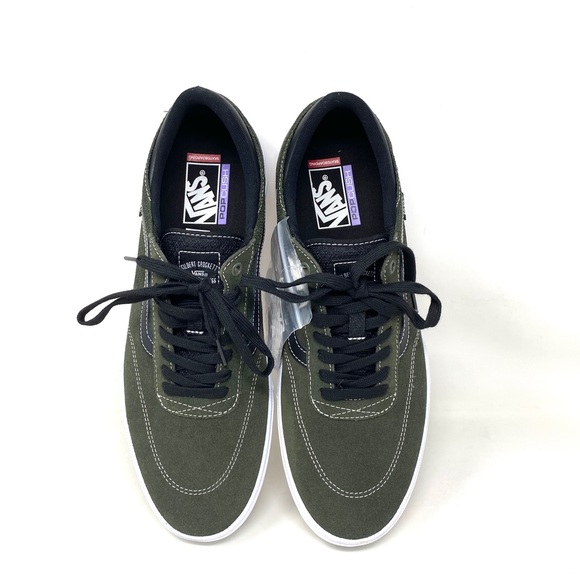 💖MEGA SALE💖VANS GILBERT CROCKET Canvas Green Black Women’s VN0A5JIFALM - Picture 9 of 10